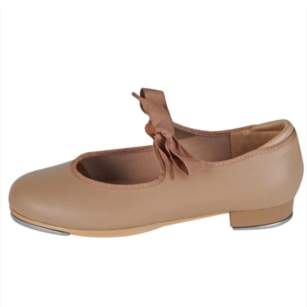 Capezio Tan Tap Shoes with Bow